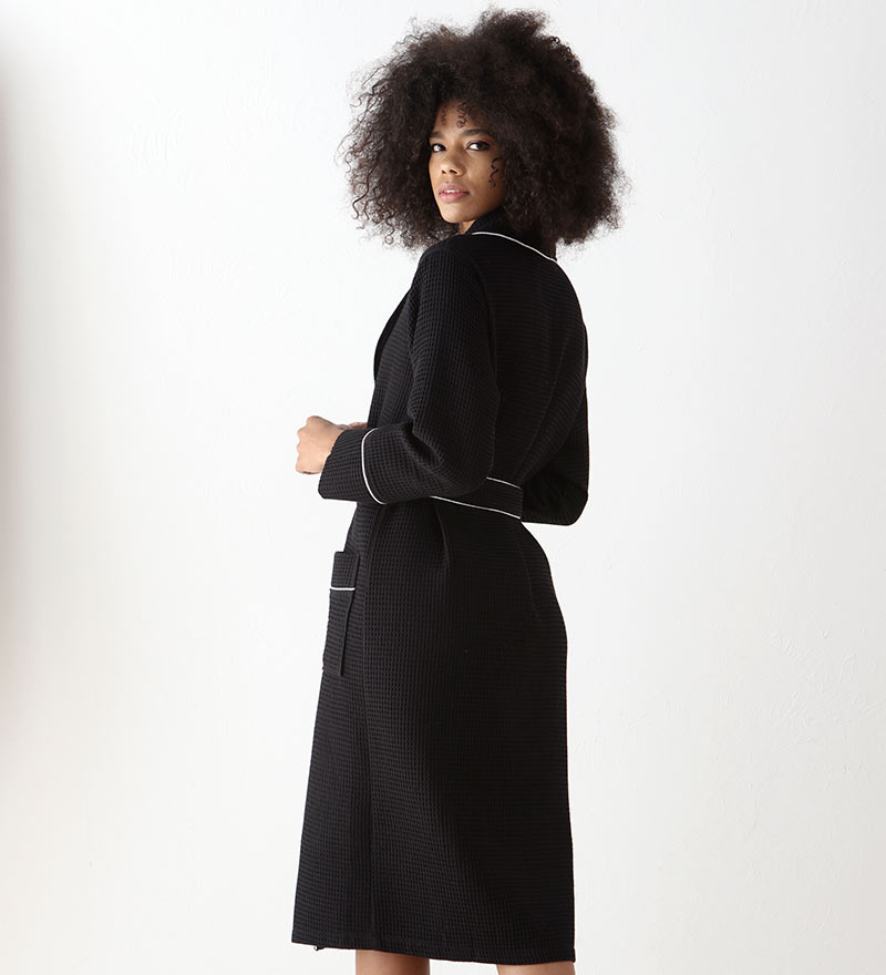 (Kopi) (Kopi) Women's Full Length Waffle Hotel Robe