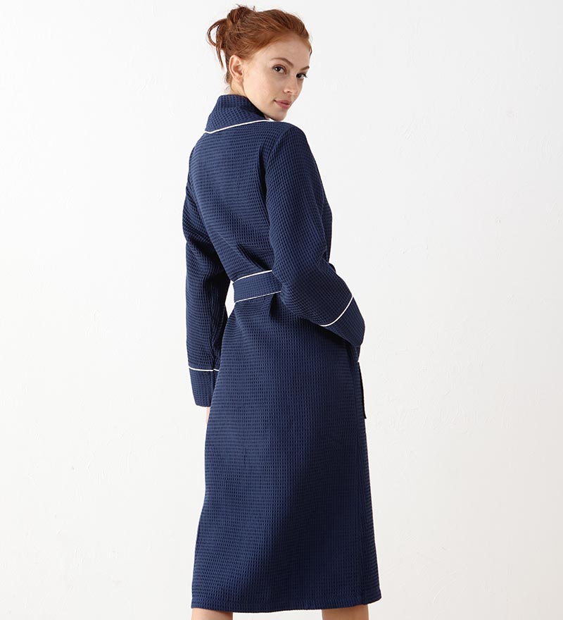(Kopi) (Kopi) Women's Full Length Waffle Hotel Robe